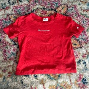 Champion Kids' Bright Red Short Sleeve Tee
